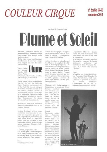 Couleur Cirque | Plume et soleil (presse_tempus) {PDF}