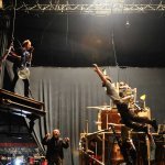 Photo création et répétitions - "Tempus fugit ? une ballade sur le chemin perdu" Cirque Plume