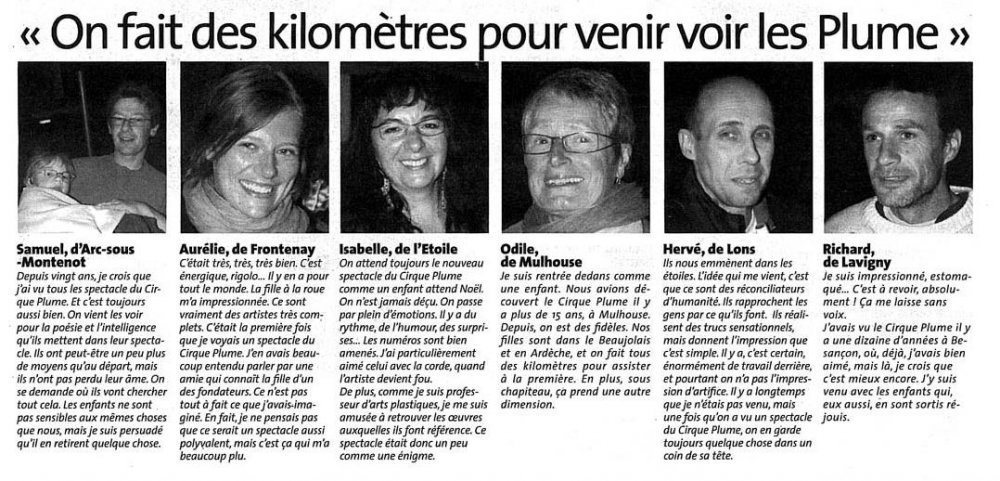 Public reactions | La Voix du Jura(presse_adp) {JPEG}