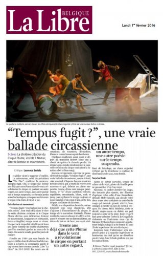 "Tempus fugit ?", une vraie ballade circassienne | La Libre (Belgique) (presse_tempus) {PDF}