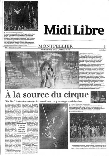À la source du cirque | Midi Libre (presse_plicploc) {JPEG}