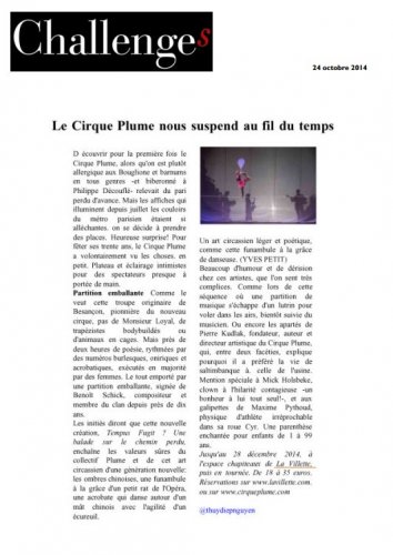 Challenges | Le Cirque Plume nous suspend au fil du temps (presse_tempus) {PDF}